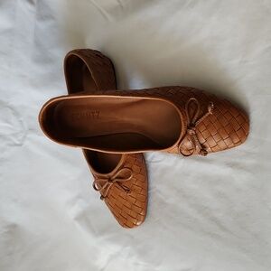 SCHUTZ Arissa Brown Woven Flats